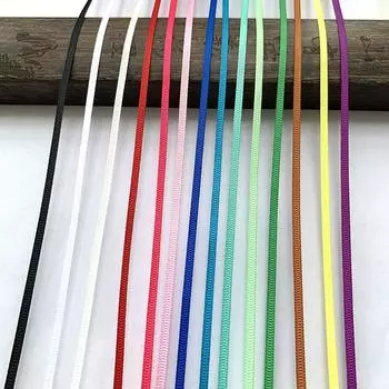 5 м/16,4 фута в каждой упаковке, тонкие ленты шириной 3 мм для шитья шляп, занавесок, платьев, аксессуаров для самостоятельного изготовления, ручная работа, изогнутая лента, тесьма, украшения из ткани