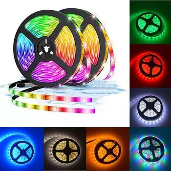 5 м 2835 светодиодная лента RGB настольный светильник 300 светодиодов гибкая ночная лампа для украшения дома IP20 Non WaterProof белый