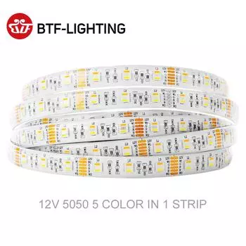 5 м 5050 RGBW светодиодные лампы 4pin RGB светодиодная лента 5pin 4in1 RGBWW RGBCW светодиодная лента 6pin 5in1 RGBCCT светодиодная лента 12V 24V водонепроницаемая White PCB IP30