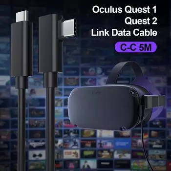 5 м 5A USB 3.0 кабели быстрой зарядки для Oculus Quest 2 USB C to C кабель для зарядки линия передачи данных