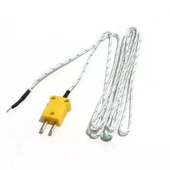 5 м/6 м/10 м/15 мм/20 мм/25 мм стекловолоконная проволока датчик термопары K-типа для высокотемпературного тестера TM-902C/TES-1310/6801 5M Cable