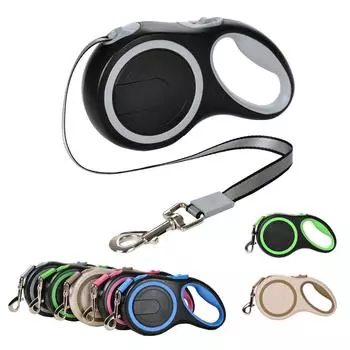 5 м 8 м поводок для собак среднего и большого размера, выдвижной, прочный, нейлоновый, поводок для больших собак, золотистый ретривер, лабрадор, товары для животных 5m Plus - 50 kg зелёный