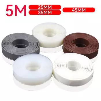 5 м Дверной уплотнитель Нижний самоклеящийся водонепроницаемый оконный уплотнитель Уплотнитель Ветрозащитный пылезащитный лобовое стекло Самоклеящаяся лента Уплотнитель 25mm&5M