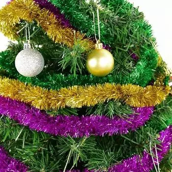 5 м фольгированная лента-мишура гирлянда для обертывания рождественской елки лента для украшения рождественской елки декоративная гирлянда из мишуры для вечеринки в честь Нового года 2024