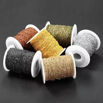 5 м/лот, ширина 1,8 мм, золотая гофрированная цепочка с шариковыми бусинами для DIY ожерелья, браслета, принадлежности для изготовления ювелирных изделий, аксессуары