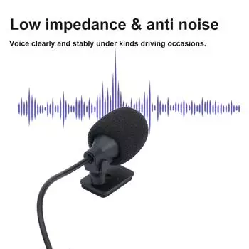 5 м микрофон анти-шумовой автомобильный разъем DVD внешний низкоомный U-образный фиксирующий зажим для радио GPS микрофона практичный CHINA