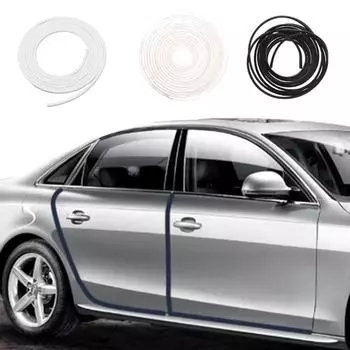 5 м молдинговая накладка на дверь автомобиля, защита от царапин, край, мягкая защитная крышка