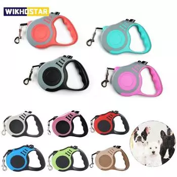 5 м поводок для собак прочный нейлоновый поводок для щенков для маленьких средних больших собак кошек автоматический выдвижной прочный йоркширский зоотовары 5m синий