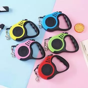 5 м прочный поводок для собак для маленьких и средних собак, автоматический выдвижной нейлоновый поводок для кошек, удлинитель для щенков, ходьба, бег, рулетка XL(5M) зелёный