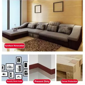 5 м/рулон самоклеящаяся лента для ремонта мебели с текстурой дерева самостоятельная наклейка для ремонта пола устойчивая к плесени реалистичная настенная талия 5.7cm x 4.57m