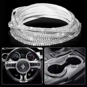 5 м самоклеящаяся лента со стразами самоклеящаяся лента для самостоятельной работы лента со стразами искусство ремесла автомобильный телефон украшение интерьера автомобиля белый