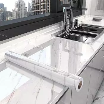 5 м водостойкие мраморные обои контактная бумага ПВХ наклейки на стену кухня ванная комната столешница самоклеющиеся обои домашний декор 60cm*5 m