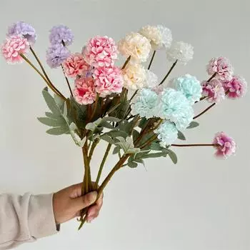 5 маленьких шариков хризантема искусственный цветок домашнее искусственное цветочное искусство мягкое украшение украшение для гостиной цветочное украшение для свадьбы