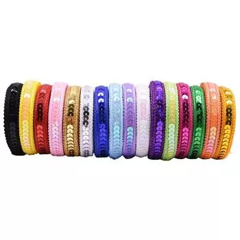 5 метров 12 мм пайеточная лента кружевная отделка ткань одежда для платья головной убор свадебный DIY ремесло швейные принадлежности