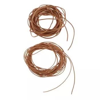 5 метров кожаный ремешок-шнур для изготовления ювелирных изделий из ниток, браслетов своими руками 1 мм :2mm коричневый