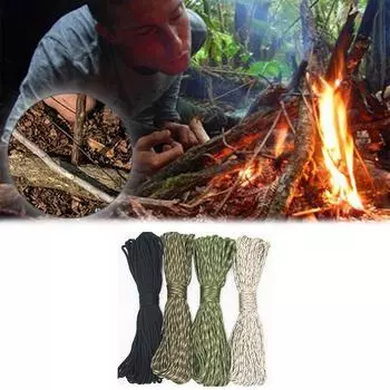 5 метров парашютный шнур шнур для кемпинга на открытом воздухе диаметр 4 мм аксессуары веревка оборудование Surviv F9F4 black-5m