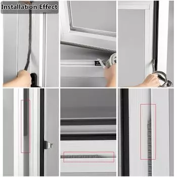 5 метров самоклеящаяся лента для герметизации дверей и окон, звукоизоляция окон и дверей, ветрозащитная прокладка 7x6mm белый