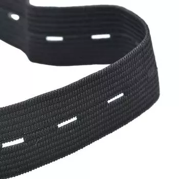 5 метров швейные резинки с отверстиями для пуговиц, пояса, швейные аксессуары 15mm белый