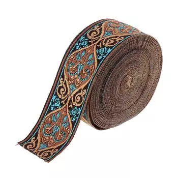 5 метров жаккардовая лента для шитья, тканевые ленты для шитья поделок 3 см 3cm синий