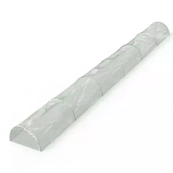 5-метровый садовый туннельный парник с арочными обручами, комплект для теплицы с 7 шт. стальной проволоки и 1 листом полиэтиленовой пленки