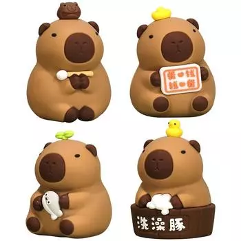 5 # милая скульптура капибары, статуя капибары, мультяшные креативные подарки для друзей Ki C