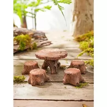 5 миниатюрных пней для садового искусства, украшения из смолы, аксессуары для садового ландшафта, творческие поделки из смолы