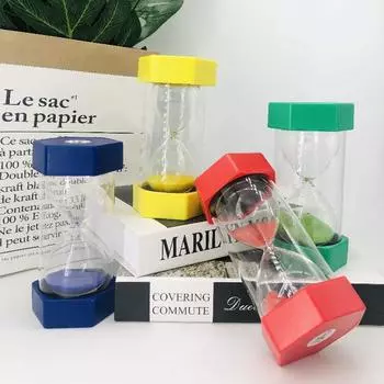 5 минут шестиугольные песочные часы устойчивость к падениям песочные часы креативные песочные часы детский таймер для чистки зубов украшения для дома подарки 5min