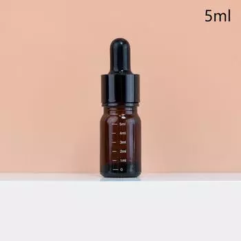 5 мл-100 мл флаконы-капельницы со шкалой реагент глазные капли янтарное стекло ароматерапия жидкость пипетка флакон многоразового использования бутылки для путешествий 5ml