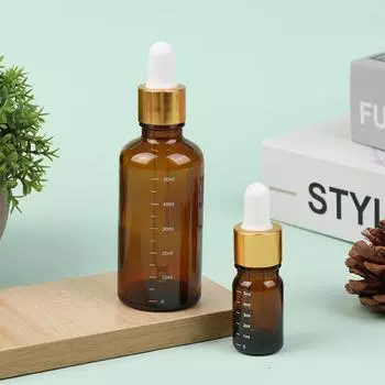 5 мл-100 мл флаконы-капельницы со шкалой реагент глазные капли янтарное стекло ароматерапия жидкость пипетка флакон многоразового использования бутылки для путешествий 20ml