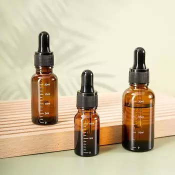 5 мл-100 мл флаконы-капельницы со шкалой реагент глазные капли янтарное стекло ароматерапия жидкость пипетка флакон многоразового использования бутылки для путешествий