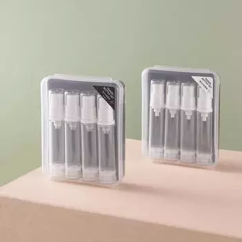 5 мл 10 мл 3/4 шт. дорожный набор для разлива в качестве вакуумного спрея-лосьона, косметическая пустая многоразовая бутылка, портативная в самолете