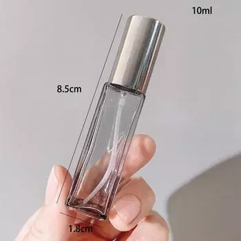 5 мл/10 мл стеклянный флакон с распылителем для духов, алюминиевая распылительная головка, дозатор для духов, пресс, пустая бутылка 5ML