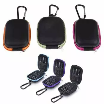 5 мл эфирное масло чемодан кронштейн для хранения на молнии дорожная сумка подвеска 8.5x6.5x4cm фиолетовый