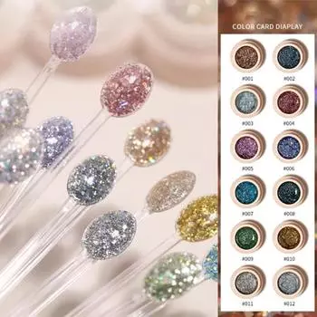 5 мл блестки для ногтей Vanish высокой плотности, гладкий легкий маникюрный платиновый гель с блестками для клуба 11