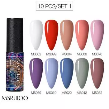 5 мл DIY чистый цвет блеск УФ-светодиодный гель-лак длительный замачиваемый лак украшения для ногтей