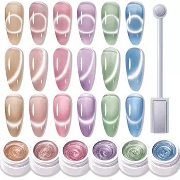 5 мл искрящийся кошачий глаз гель для ногтей искусство блестки блестящий эффект УФ гель-лак мерцающая пыль DIY декор ногтей