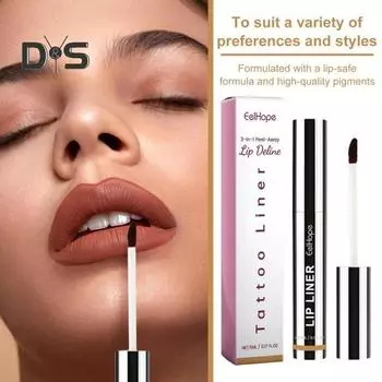 5 мл отслаивающийся карандаш для губ, долговечный, водостойкий, высокопигментированный, съемный, пухлый, для губ, тату, пятно, женские инструменты для макияжа губ, подарок на день рождения светло-коричневого