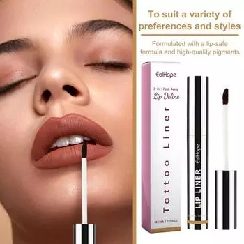 5 мл отслаивающийся карандаш для губ, долговечный, водостойкий, высокопигментированный, съемный, пухлый, для губ, тату, пятно, женские инструменты для макияжа губ, подарок на день рождения светло-коричневого