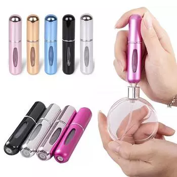 5 мл распылитель для духов портативный контейнер для жидкости для косметики путешествия мини алюминиевый спрей пустой многоразовый флакон аксессуары
