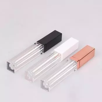 5 мл розового золота блеск для губ тюбики Diy пустой косметический контейнер многоразовые флаконы чёрный