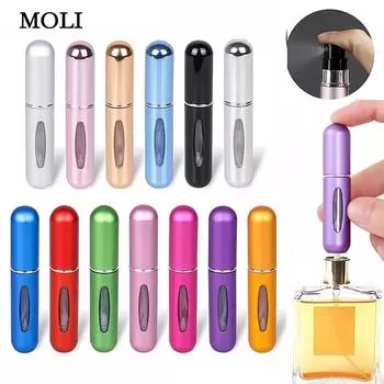 5 мл ультра легкий мини-скраб портативный косметический ящик для хранения с флаконом для наполнения духов для дорожных аксессуаров красный