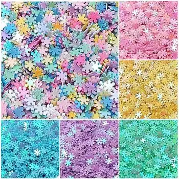 5 мм 2000 шт. креативные фантомные цветные ПВХ-нашивки со снежинками декоративные самодельные ювелирные изделия материал для стакана для воды чехол для телефона аксессуары ручной работы about 5mm 2000pcs белый