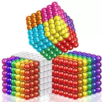 5 мм 216 3D DIY магические шарики Buckyballs игрушки для декомпрессии Neocube подарки все виды цветов головоломки бусины образовательные игрушки для декомпрессии золотой