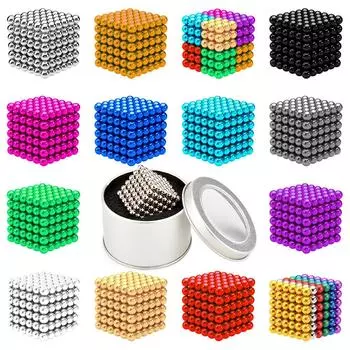 5 мм 216 шт. DIY магические шарики Buckyballs головоломки игрушки для декомпрессии подарки все виды цветов бусины образовательные игрушки для декомпрессии красный
