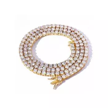 5 мм европейские и американские новые ювелирные изделия в стиле хип-хоп, циркониевое ожерелье, мужская модная брендовая персонализированная цепочка аксессуаров, мужское ожерелье 40cm