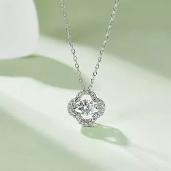 5 мм Гра Муассанит Алмазный Подвеска Ожерелья Свадьба Помолвка Подарок на Годовщину Стерлингового Серебра 925 Ювелирные Изделия