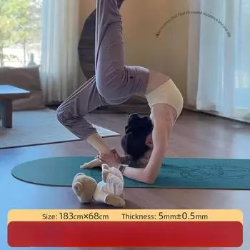 5 мм кокосовое волокно натуральный каучук овальный внутренний поток профессиональный коврик для йоги спортивный фитнес домашний магазин в наличии