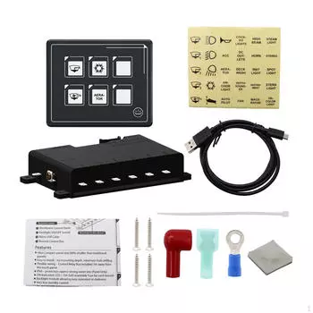 5 мм мембранная панель переключателя 6-позиционная кнопка водонепроницаемая многоцелевая аксессуары для кемпера