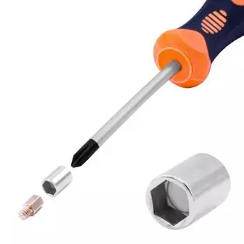 5 мм прочная отвертка с высокой твердостью, нержавеющий ремонтный инструмент серебряный