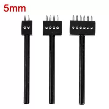 5 мм шаг 2 4 6 зубцов DIY круглый дырокол кожа ремесло швейный инструмент дырокол 6P 5mm